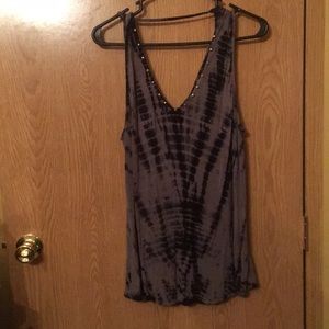 Rock and Republic tie dye studded tank top